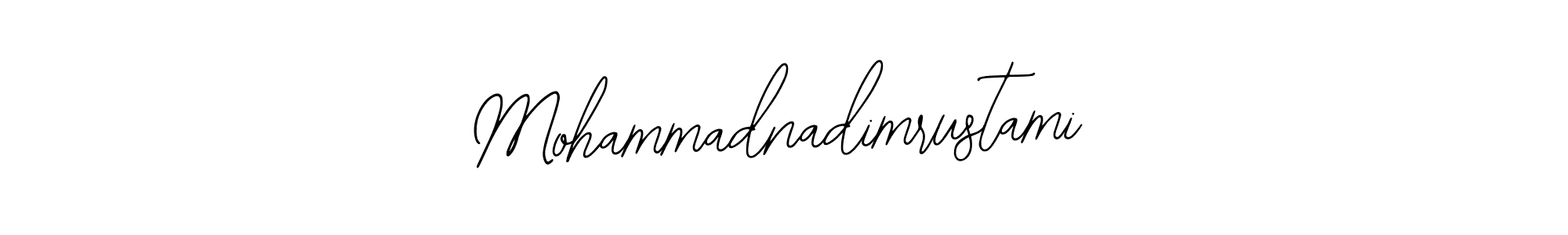 if you are searching for the best signature style for your name Mohammadnadimrustami. so please give up your signature search. here we have designed multiple signature styles  using Bearetta-2O07w. Mohammadnadimrustami signature style 12 images and pictures png
