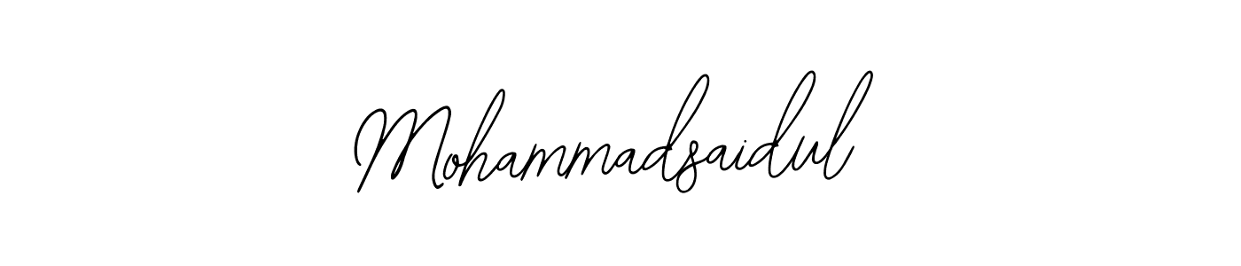 Use a signature maker to create a handwritten signature online. With this signature software, you can design (Bearetta-2O07w) your own signature for name Mohammadsaidul. Mohammadsaidul signature style 12 images and pictures png