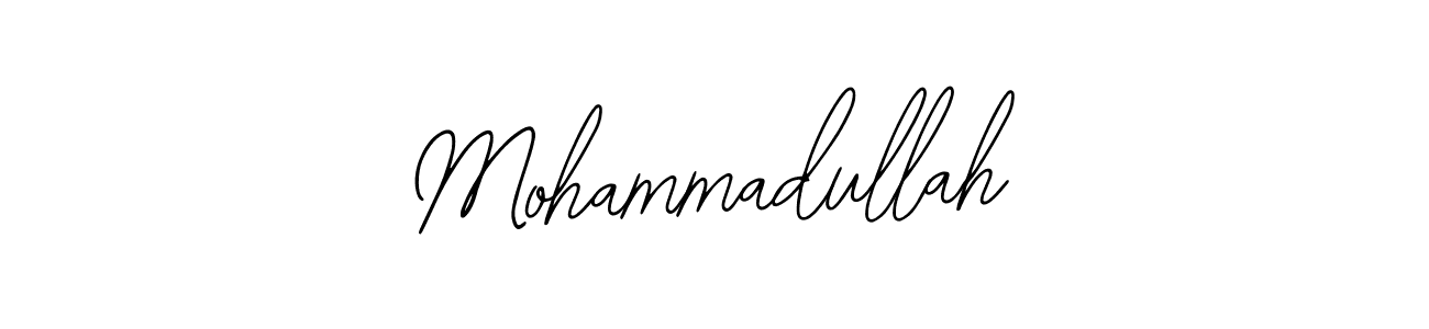 Use a signature maker to create a handwritten signature online. With this signature software, you can design (Bearetta-2O07w) your own signature for name Mohammadullah. Mohammadullah signature style 12 images and pictures png