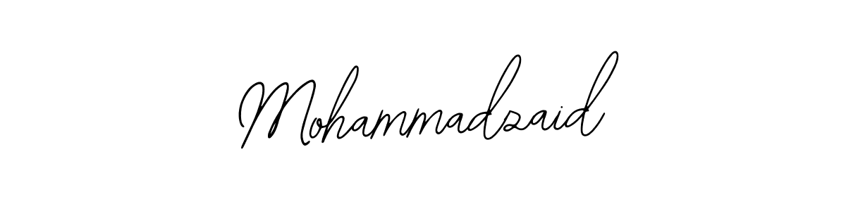 You should practise on your own different ways (Bearetta-2O07w) to write your name (Mohammadzaid) in signature. don't let someone else do it for you. Mohammadzaid signature style 12 images and pictures png