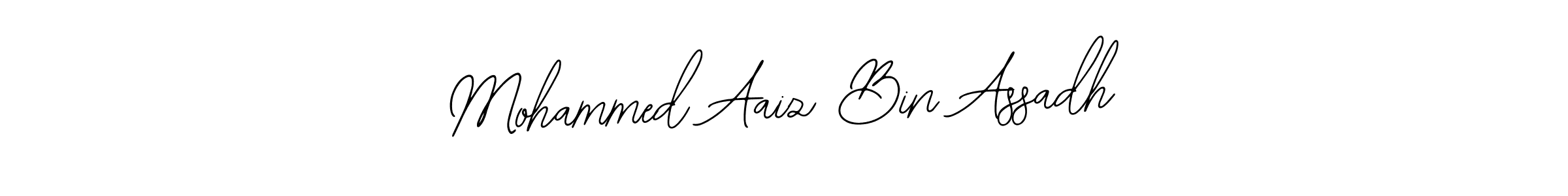 Also we have Mohammed Aaiz Bin Assadh name is the best signature style. Create professional handwritten signature collection using Bearetta-2O07w autograph style. Mohammed Aaiz Bin Assadh signature style 12 images and pictures png