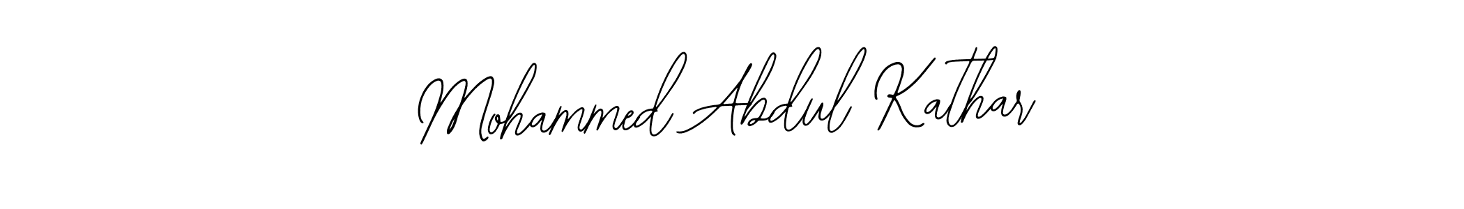 How to Draw Mohammed Abdul Kathar signature style? Bearetta-2O07w is a latest design signature styles for name Mohammed Abdul Kathar. Mohammed Abdul Kathar signature style 12 images and pictures png