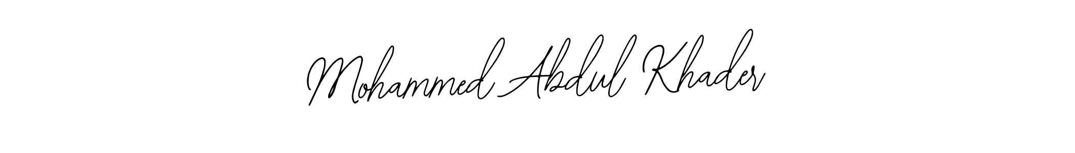 Mohammed Abdul Khader stylish signature style. Best Handwritten Sign (Bearetta-2O07w) for my name. Handwritten Signature Collection Ideas for my name Mohammed Abdul Khader. Mohammed Abdul Khader signature style 12 images and pictures png