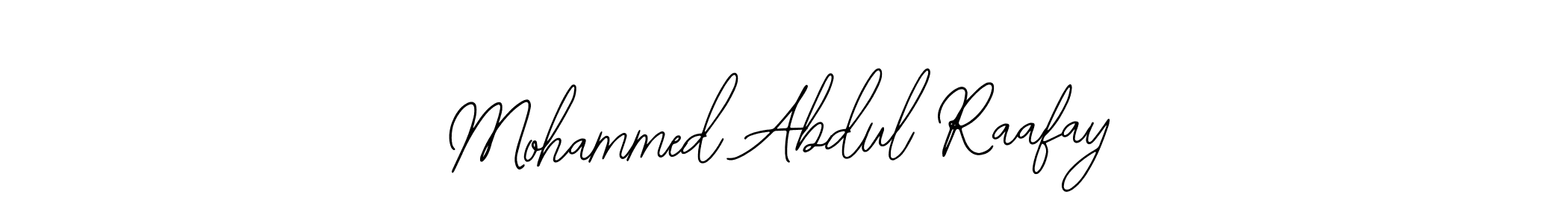 Bearetta-2O07w is a professional signature style that is perfect for those who want to add a touch of class to their signature. It is also a great choice for those who want to make their signature more unique. Get Mohammed Abdul Raafay name to fancy signature for free. Mohammed Abdul Raafay signature style 12 images and pictures png