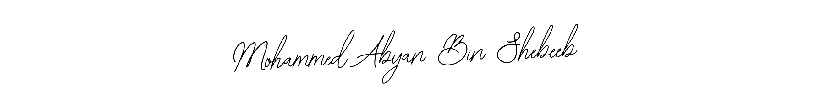 See photos of Mohammed Abyan Bin Shebeeb official signature by Spectra . Check more albums & portfolios. Read reviews & check more about Bearetta-2O07w font. Mohammed Abyan Bin Shebeeb signature style 12 images and pictures png