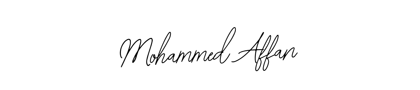 Design your own signature with our free online signature maker. With this signature software, you can create a handwritten (Bearetta-2O07w) signature for name Mohammed Affan. Mohammed Affan signature style 12 images and pictures png