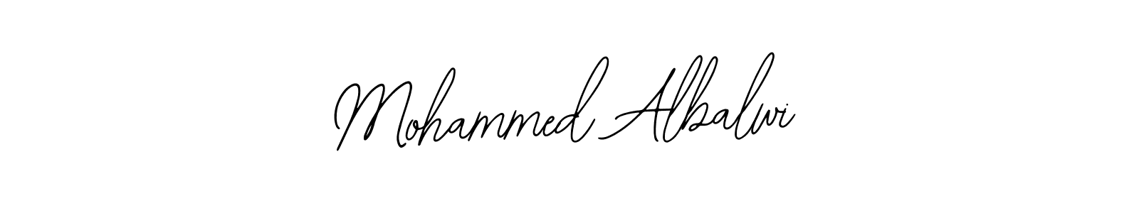 How to make Mohammed Albalwi name signature. Use Bearetta-2O07w style for creating short signs online. This is the latest handwritten sign. Mohammed Albalwi signature style 12 images and pictures png