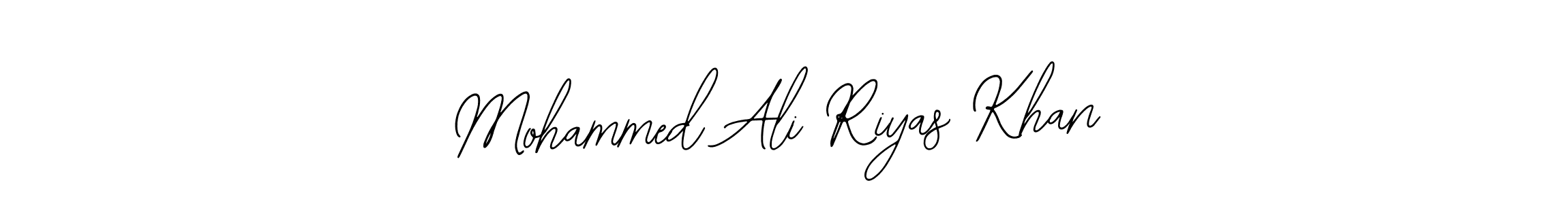 Use a signature maker to create a handwritten signature online. With this signature software, you can design (Bearetta-2O07w) your own signature for name Mohammed Ali Riyas Khan. Mohammed Ali Riyas Khan signature style 12 images and pictures png