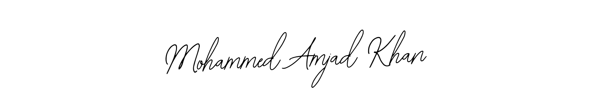 Make a beautiful signature design for name Mohammed Amjad Khan. With this signature (Bearetta-2O07w) style, you can create a handwritten signature for free. Mohammed Amjad Khan signature style 12 images and pictures png