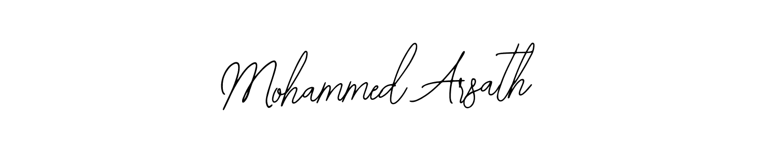 How to make Mohammed Arsath name signature. Use Bearetta-2O07w style for creating short signs online. This is the latest handwritten sign. Mohammed Arsath signature style 12 images and pictures png