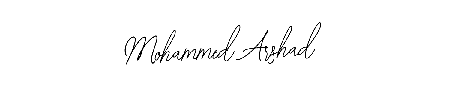 Use a signature maker to create a handwritten signature online. With this signature software, you can design (Bearetta-2O07w) your own signature for name Mohammed Arshad. Mohammed Arshad signature style 12 images and pictures png