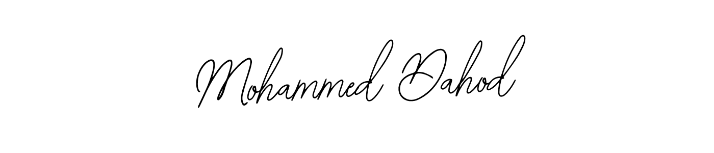 How to make Mohammed Dahod name signature. Use Bearetta-2O07w style for creating short signs online. This is the latest handwritten sign. Mohammed Dahod signature style 12 images and pictures png