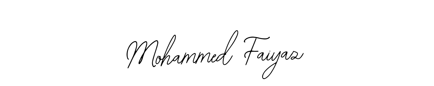 How to make Mohammed Faiyaz name signature. Use Bearetta-2O07w style for creating short signs online. This is the latest handwritten sign. Mohammed Faiyaz signature style 12 images and pictures png