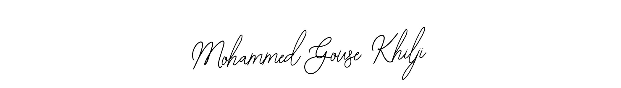 Make a short Mohammed Gouse Khilji signature style. Manage your documents anywhere anytime using Bearetta-2O07w. Create and add eSignatures, submit forms, share and send files easily. Mohammed Gouse Khilji signature style 12 images and pictures png