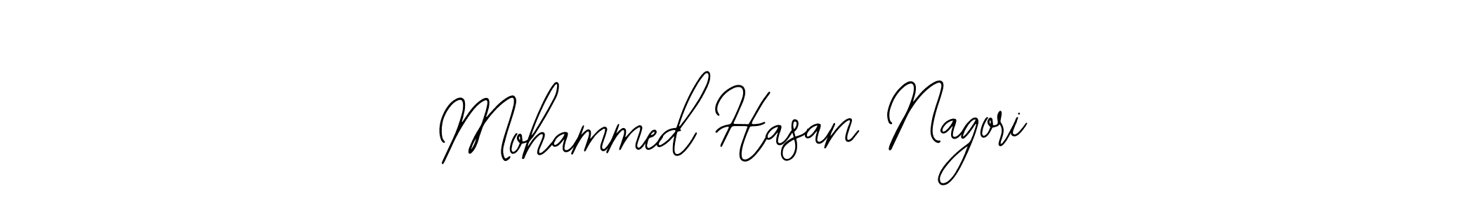 Design your own signature with our free online signature maker. With this signature software, you can create a handwritten (Bearetta-2O07w) signature for name Mohammed Hasan Nagori. Mohammed Hasan Nagori signature style 12 images and pictures png