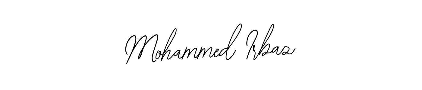 Similarly Bearetta-2O07w is the best handwritten signature design. Signature creator online .You can use it as an online autograph creator for name Mohammed Irbaz. Mohammed Irbaz signature style 12 images and pictures png