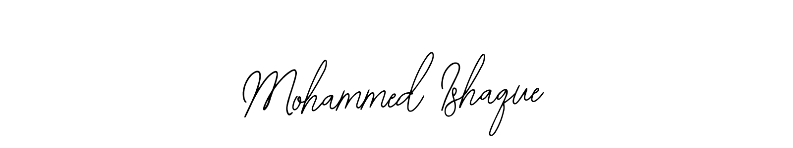 The best way (Bearetta-2O07w) to make a short signature is to pick only two or three words in your name. The name Mohammed Ishaque include a total of six letters. For converting this name. Mohammed Ishaque signature style 12 images and pictures png