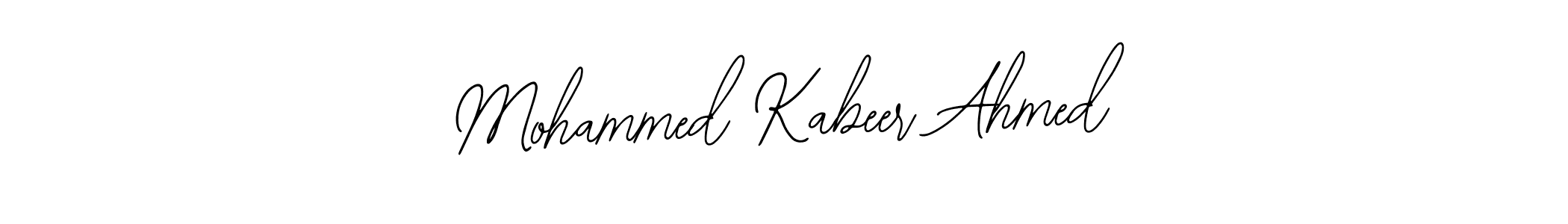 Also You can easily find your signature by using the search form. We will create Mohammed Kabeer Ahmed name handwritten signature images for you free of cost using Bearetta-2O07w sign style. Mohammed Kabeer Ahmed signature style 12 images and pictures png