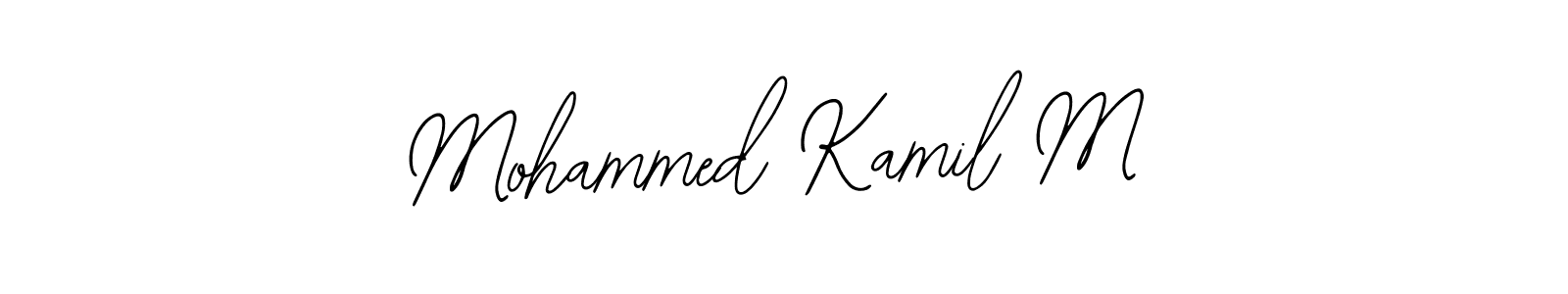 Design your own signature with our free online signature maker. With this signature software, you can create a handwritten (Bearetta-2O07w) signature for name Mohammed Kamil M. Mohammed Kamil M signature style 12 images and pictures png