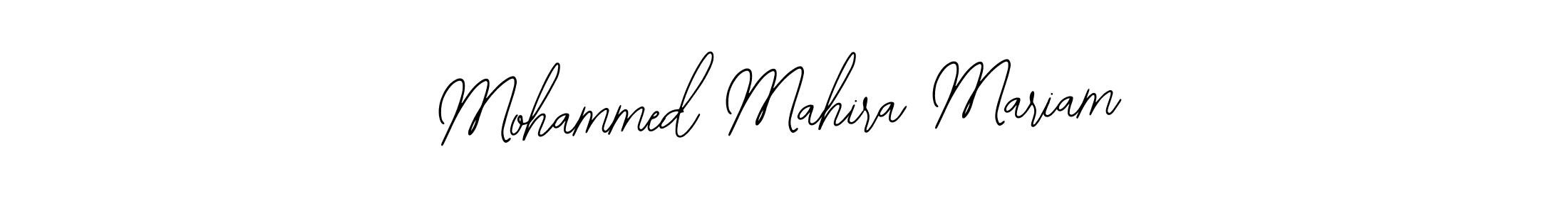 Create a beautiful signature design for name Mohammed Mahira Mariam. With this signature (Bearetta-2O07w) fonts, you can make a handwritten signature for free. Mohammed Mahira Mariam signature style 12 images and pictures png