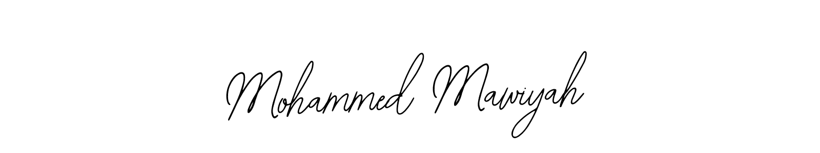 Also You can easily find your signature by using the search form. We will create Mohammed Mawiyah name handwritten signature images for you free of cost using Bearetta-2O07w sign style. Mohammed Mawiyah signature style 12 images and pictures png