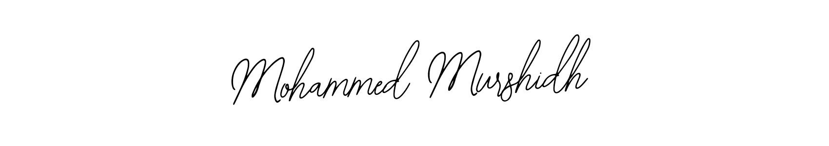 Use a signature maker to create a handwritten signature online. With this signature software, you can design (Bearetta-2O07w) your own signature for name Mohammed Murshidh. Mohammed Murshidh signature style 12 images and pictures png