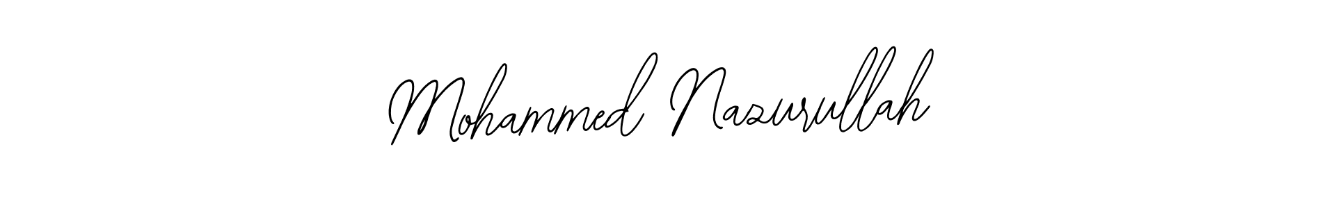 How to make Mohammed Nazurullah name signature. Use Bearetta-2O07w style for creating short signs online. This is the latest handwritten sign. Mohammed Nazurullah signature style 12 images and pictures png