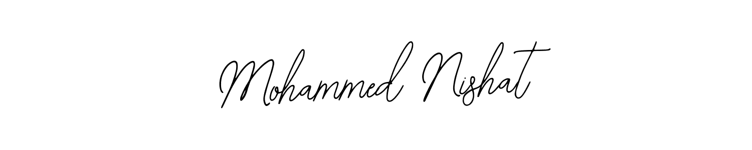 Also we have Mohammed Nishat name is the best signature style. Create professional handwritten signature collection using Bearetta-2O07w autograph style. Mohammed Nishat signature style 12 images and pictures png