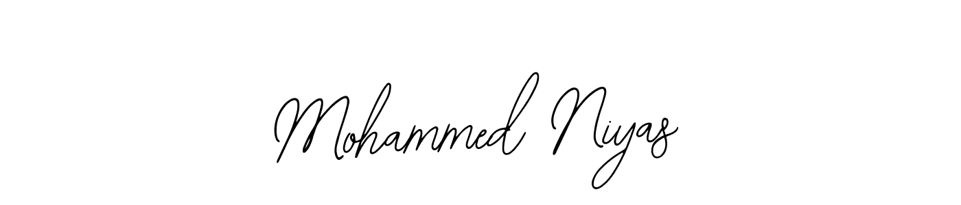 Use a signature maker to create a handwritten signature online. With this signature software, you can design (Bearetta-2O07w) your own signature for name Mohammed Niyas. Mohammed Niyas signature style 12 images and pictures png