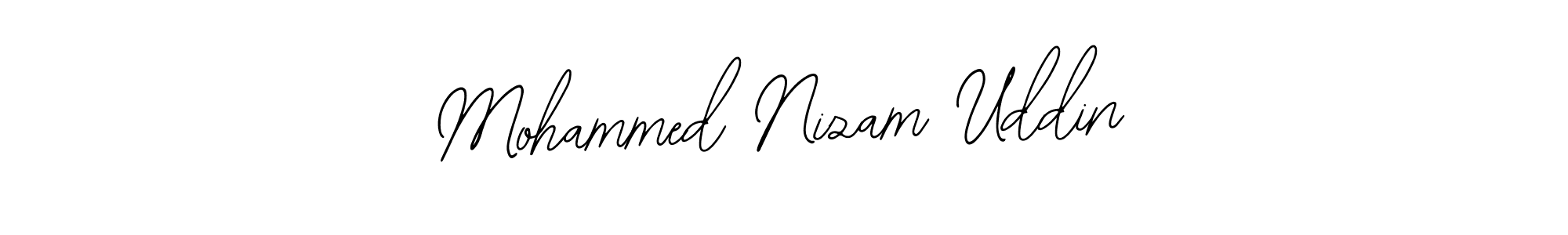 Use a signature maker to create a handwritten signature online. With this signature software, you can design (Bearetta-2O07w) your own signature for name Mohammed Nizam Uddin. Mohammed Nizam Uddin signature style 12 images and pictures png