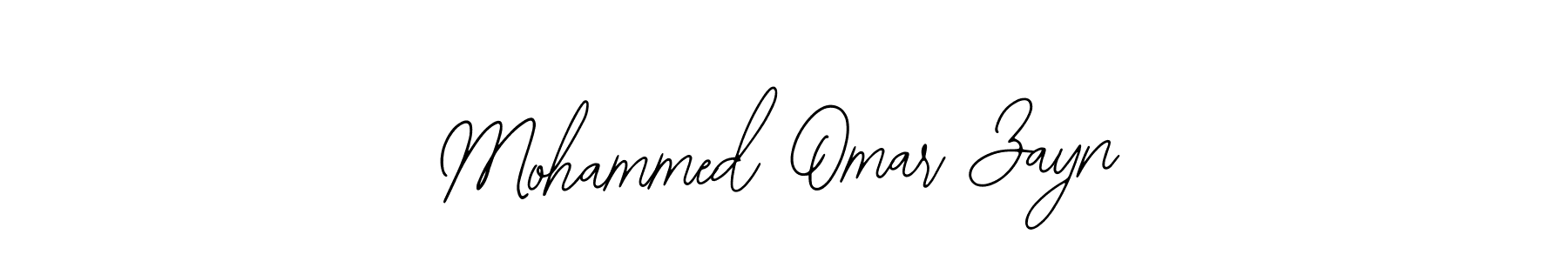 How to make Mohammed Omar Zayn name signature. Use Bearetta-2O07w style for creating short signs online. This is the latest handwritten sign. Mohammed Omar Zayn signature style 12 images and pictures png
