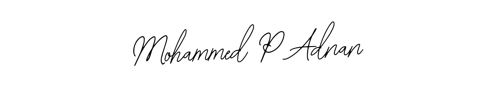 Make a beautiful signature design for name Mohammed P Adnan. Use this online signature maker to create a handwritten signature for free. Mohammed P Adnan signature style 12 images and pictures png