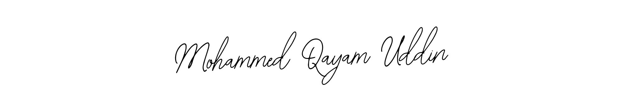 You should practise on your own different ways (Bearetta-2O07w) to write your name (Mohammed Qayam Uddin) in signature. don't let someone else do it for you. Mohammed Qayam Uddin signature style 12 images and pictures png