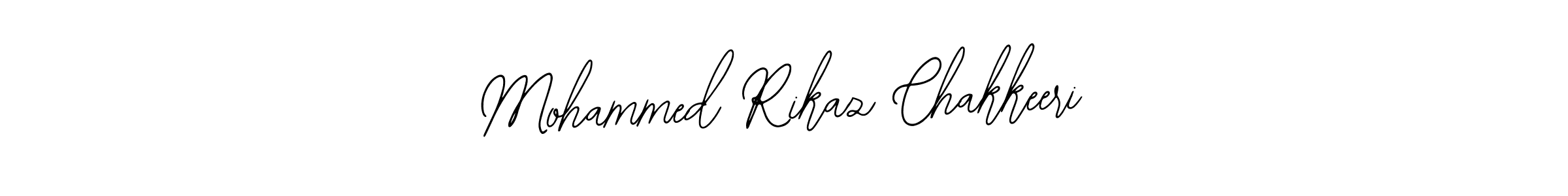 if you are searching for the best signature style for your name Mohammed Rikaz Chakkeeri. so please give up your signature search. here we have designed multiple signature styles  using Bearetta-2O07w. Mohammed Rikaz Chakkeeri signature style 12 images and pictures png