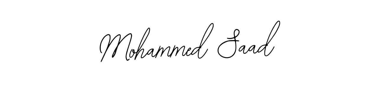 How to make Mohammed Saad signature? Bearetta-2O07w is a professional autograph style. Create handwritten signature for Mohammed Saad name. Mohammed Saad signature style 12 images and pictures png