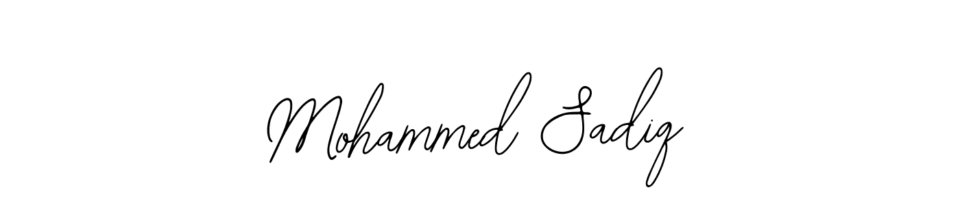 The best way (Bearetta-2O07w) to make a short signature is to pick only two or three words in your name. The name Mohammed Sadiq include a total of six letters. For converting this name. Mohammed Sadiq signature style 12 images and pictures png