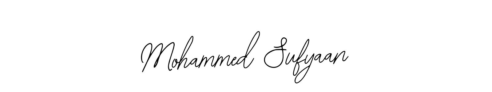 You should practise on your own different ways (Bearetta-2O07w) to write your name (Mohammed Sufyaan) in signature. don't let someone else do it for you. Mohammed Sufyaan signature style 12 images and pictures png