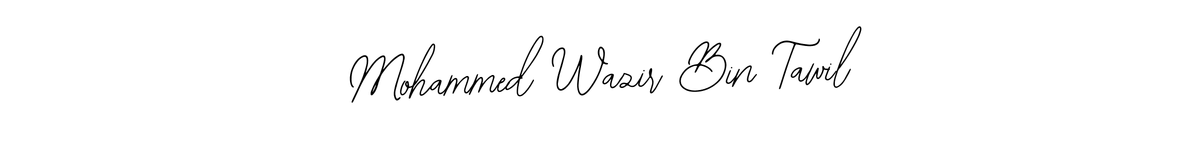 Similarly Bearetta-2O07w is the best handwritten signature design. Signature creator online .You can use it as an online autograph creator for name Mohammed Wazir Bin Tawil. Mohammed Wazir Bin Tawil signature style 12 images and pictures png
