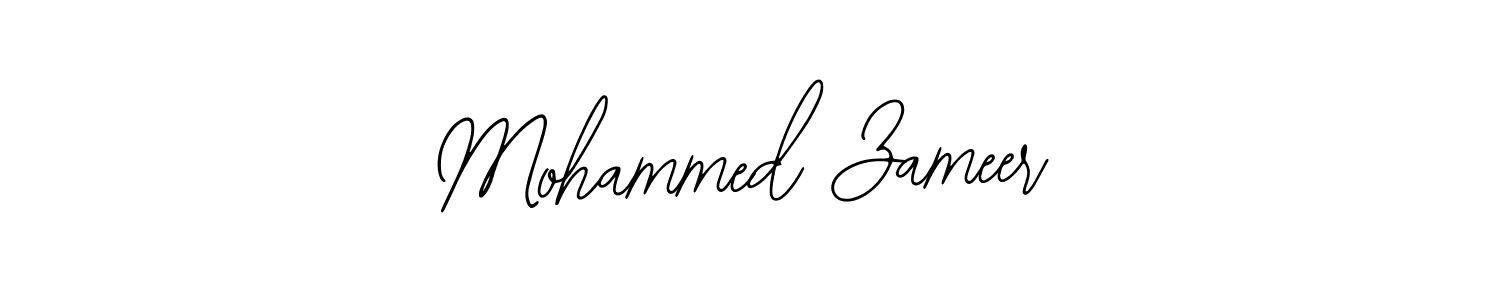How to make Mohammed Zameer name signature. Use Bearetta-2O07w style for creating short signs online. This is the latest handwritten sign. Mohammed Zameer signature style 12 images and pictures png