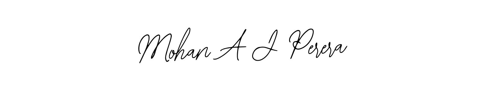 Create a beautiful signature design for name Mohan A J Perera. With this signature (Bearetta-2O07w) fonts, you can make a handwritten signature for free. Mohan A J Perera signature style 12 images and pictures png