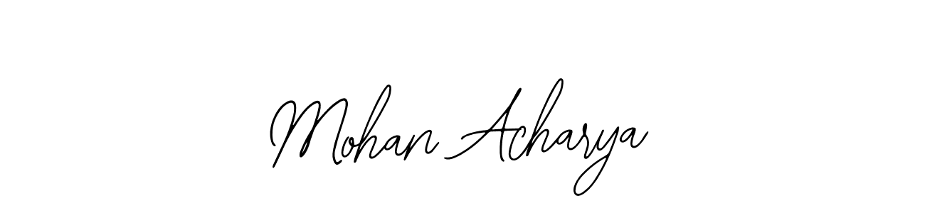 Similarly Bearetta-2O07w is the best handwritten signature design. Signature creator online .You can use it as an online autograph creator for name Mohan Acharya. Mohan Acharya signature style 12 images and pictures png