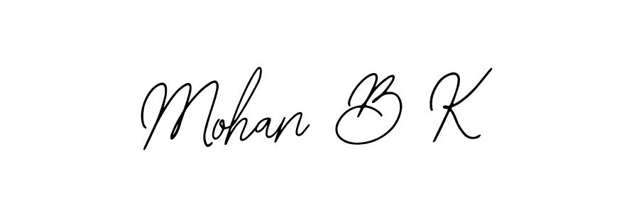 Mohan B K stylish signature style. Best Handwritten Sign (Bearetta-2O07w) for my name. Handwritten Signature Collection Ideas for my name Mohan B K. Mohan B K signature style 12 images and pictures png