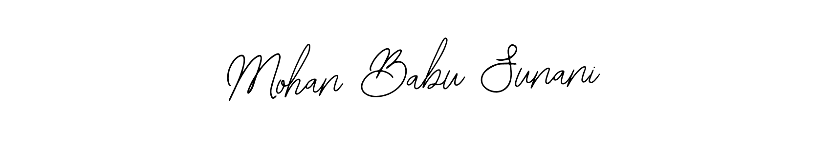 Design your own signature with our free online signature maker. With this signature software, you can create a handwritten (Bearetta-2O07w) signature for name Mohan Babu Sunani. Mohan Babu Sunani signature style 12 images and pictures png