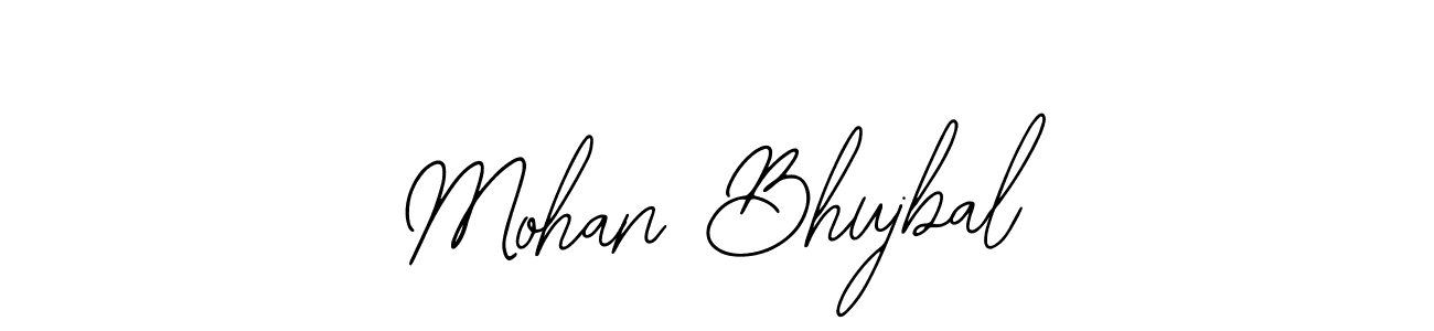 How to make Mohan Bhujbal name signature. Use Bearetta-2O07w style for creating short signs online. This is the latest handwritten sign. Mohan Bhujbal signature style 12 images and pictures png