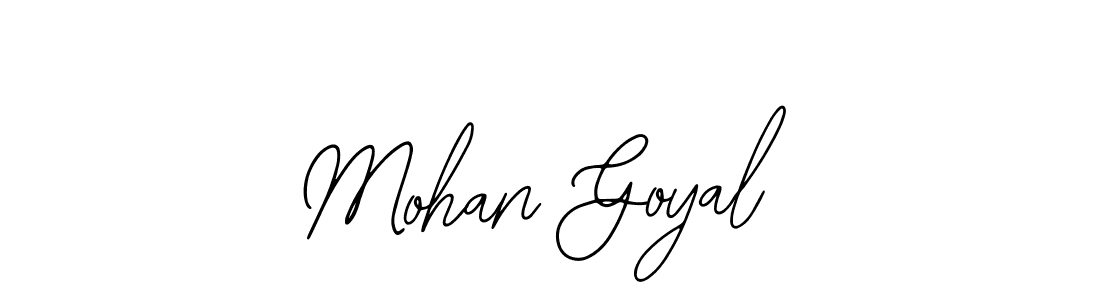 Use a signature maker to create a handwritten signature online. With this signature software, you can design (Bearetta-2O07w) your own signature for name Mohan Goyal. Mohan Goyal signature style 12 images and pictures png