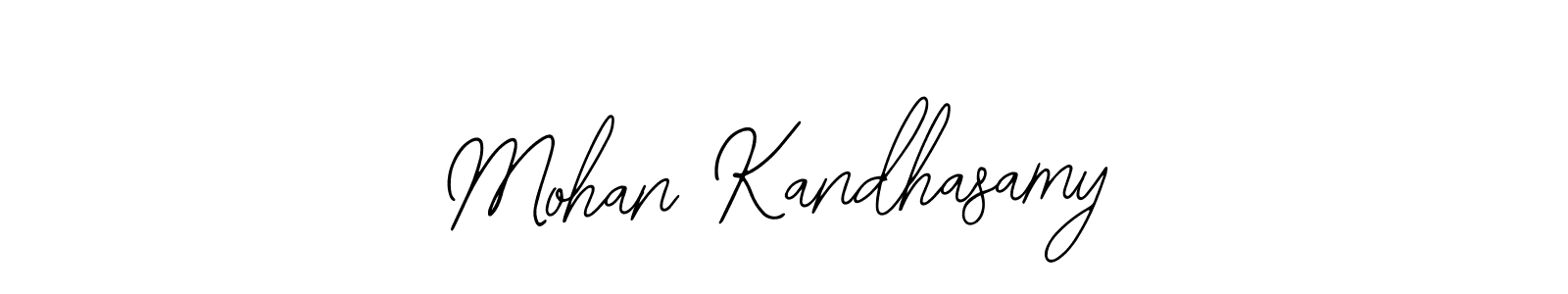 How to make Mohan Kandhasamy name signature. Use Bearetta-2O07w style for creating short signs online. This is the latest handwritten sign. Mohan Kandhasamy signature style 12 images and pictures png