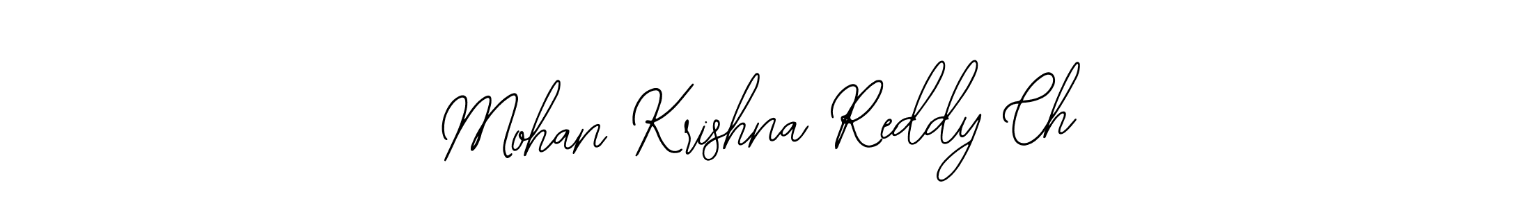 if you are searching for the best signature style for your name Mohan Krishna Reddy Ch. so please give up your signature search. here we have designed multiple signature styles  using Bearetta-2O07w. Mohan Krishna Reddy Ch signature style 12 images and pictures png