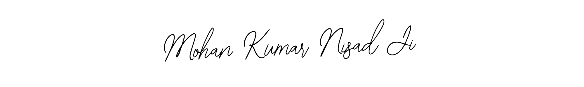 You should practise on your own different ways (Bearetta-2O07w) to write your name (Mohan Kumar Nisad Ji) in signature. don't let someone else do it for you. Mohan Kumar Nisad Ji signature style 12 images and pictures png