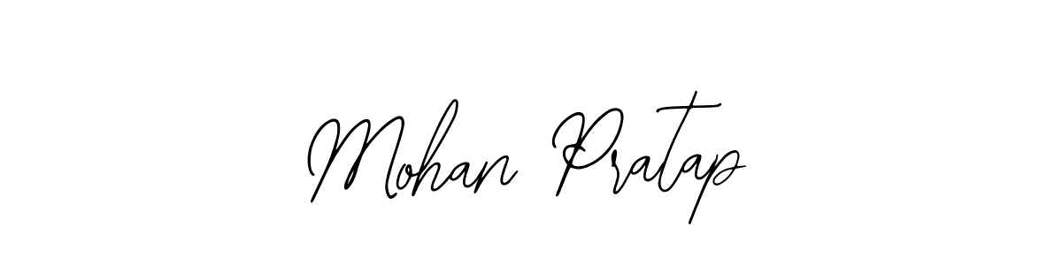 You should practise on your own different ways (Bearetta-2O07w) to write your name (Mohan Pratap) in signature. don't let someone else do it for you. Mohan Pratap signature style 12 images and pictures png