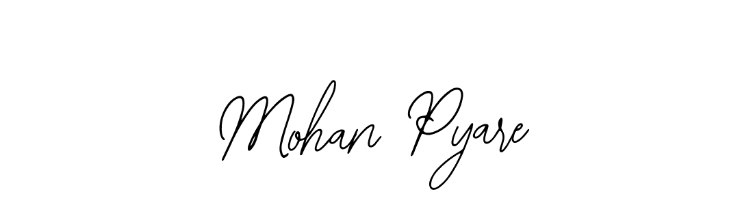 Use a signature maker to create a handwritten signature online. With this signature software, you can design (Bearetta-2O07w) your own signature for name Mohan Pyare. Mohan Pyare signature style 12 images and pictures png